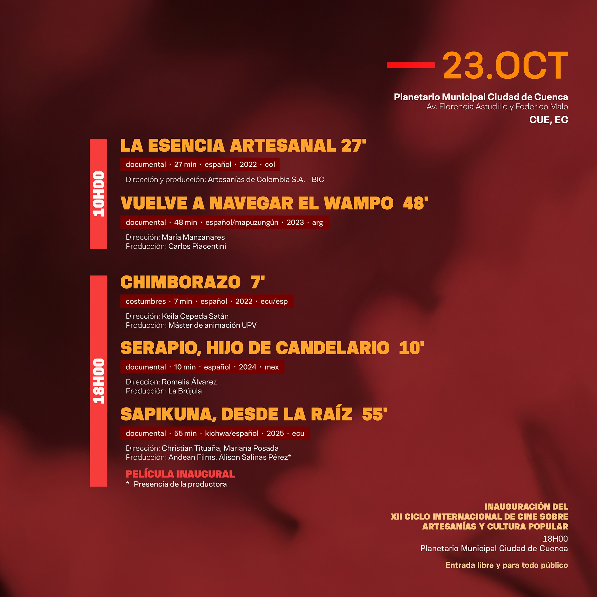 Ciclio de Cine: Artesania popular