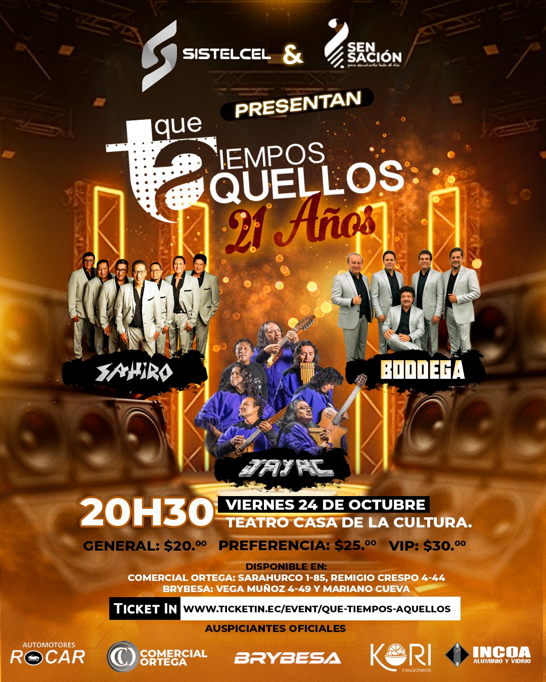 Concierto Tiempos Aquellos
